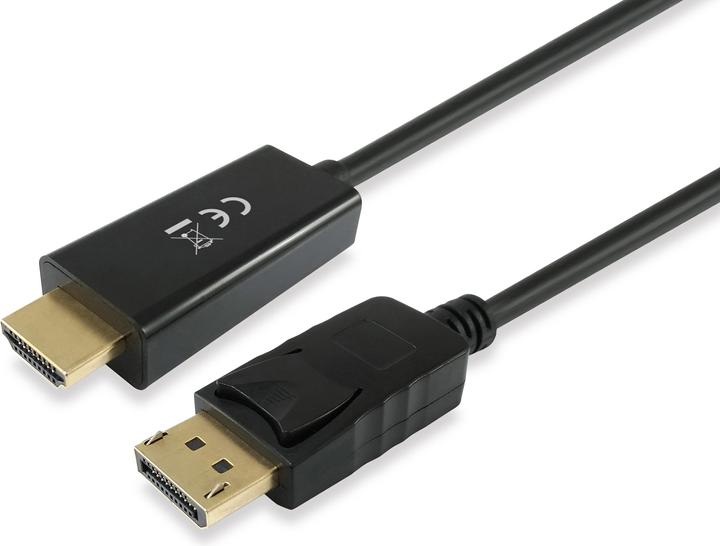Produktbild equip Displayport Adapter HDMI St/St 2.0m 4K/30Hz schwarz (2 m, DisplayPort)