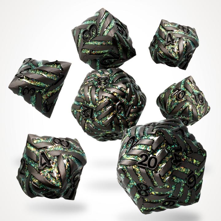 Produktbild Glass Staff Alchemist's Tangle Metal RPG Dice Set