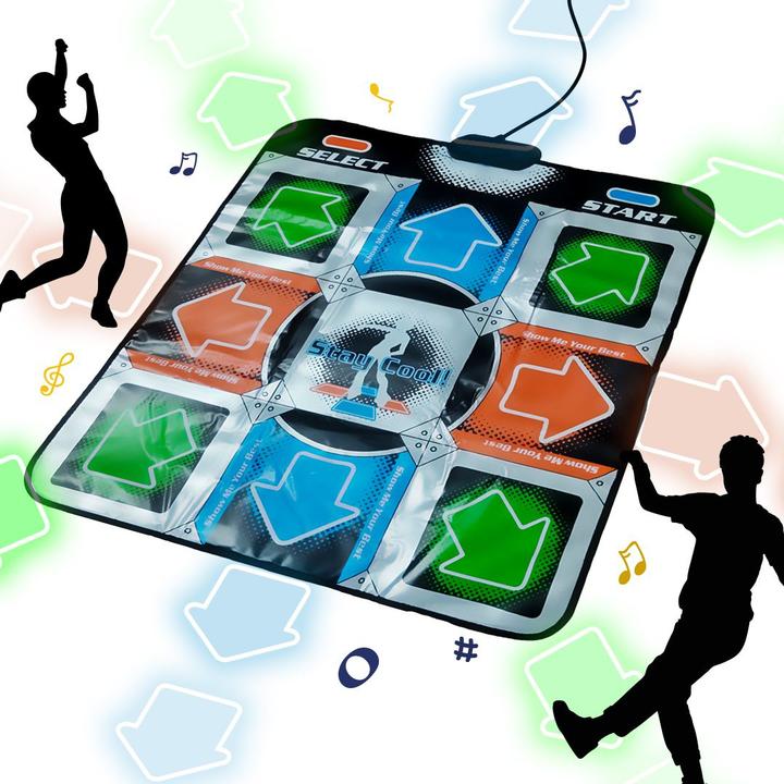 Actual product image Thumbs Up Mad Monkey Retro Dance Mat i. 10 Songs,9 Stages,10 Characters