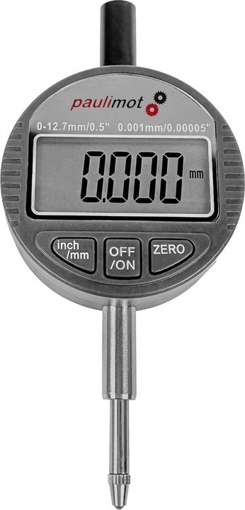 Paulimot Messuhr digital 0 - 12,7 mm, hohe Auflösung, Metallgehäuse