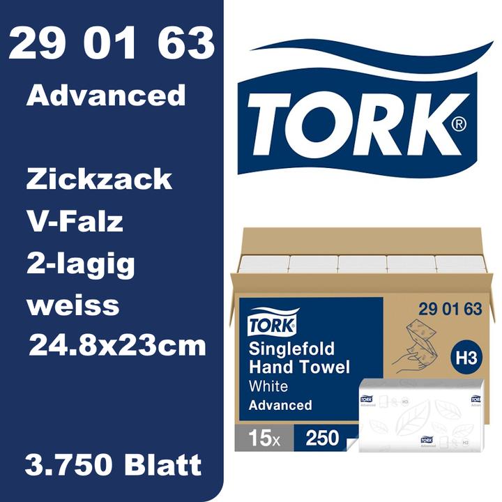 Produktbild Tork Papierhandtücher 2 lagig 15 Pc (1 x)