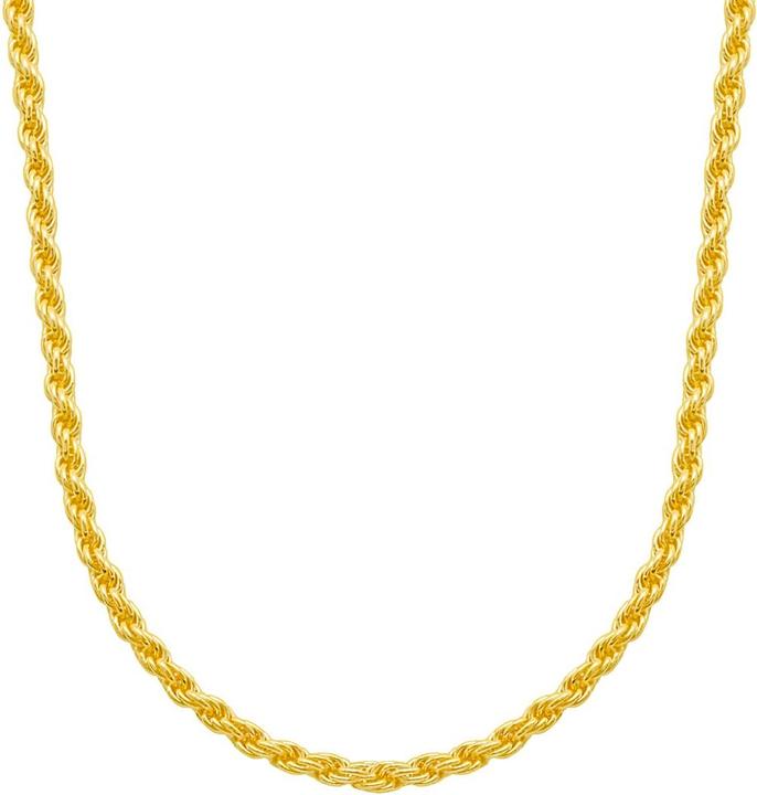 Image du produit Candy Collier cordon Edina 3.5mm, argent sterling 925, plaqué or (Argent sterling 925, Plaqué or 18k, Argent massif de 925, 42 cm)