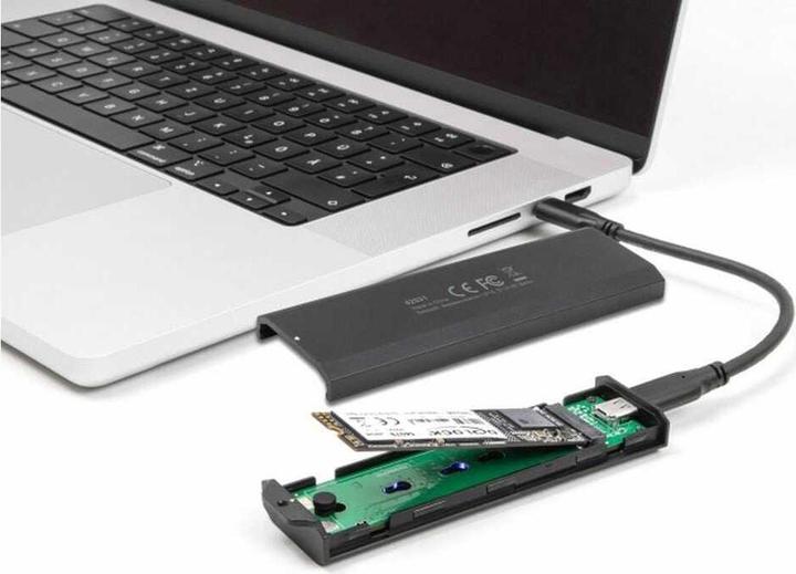 Produktbild Delock Externes USB Type-C 20 Gbps Combo Gehäuse für M.2 NVMe PCIe oder SATA SSD (M.2)