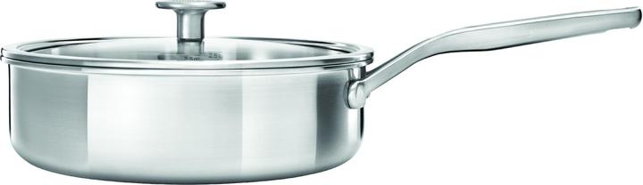Immagine prodotto KitchenAid 3PLY Cvd Skillet 24cm / 3.10L Non rivestito (24 cm, Padella per friggere, Acciaio inossidabile)