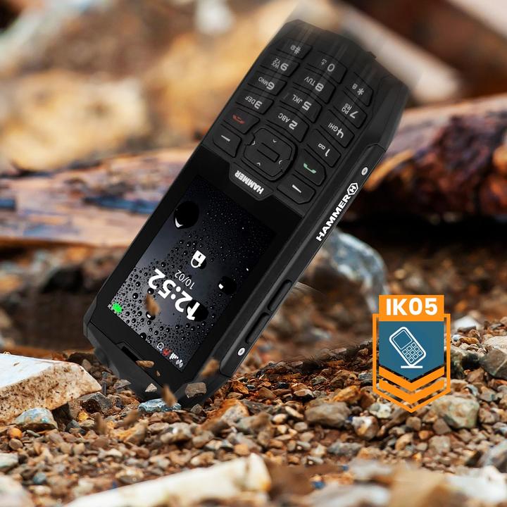 Actual product image Myphone HAMMER 4 (2.8 inch) feature phone (Black, Dual SIM, 2G)