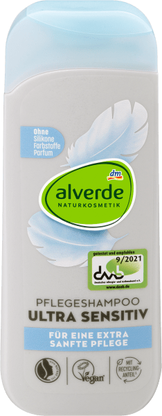 dm alverde Shampoo Ultra Sensitiv (200 ml, Flüssiges Shampoo)