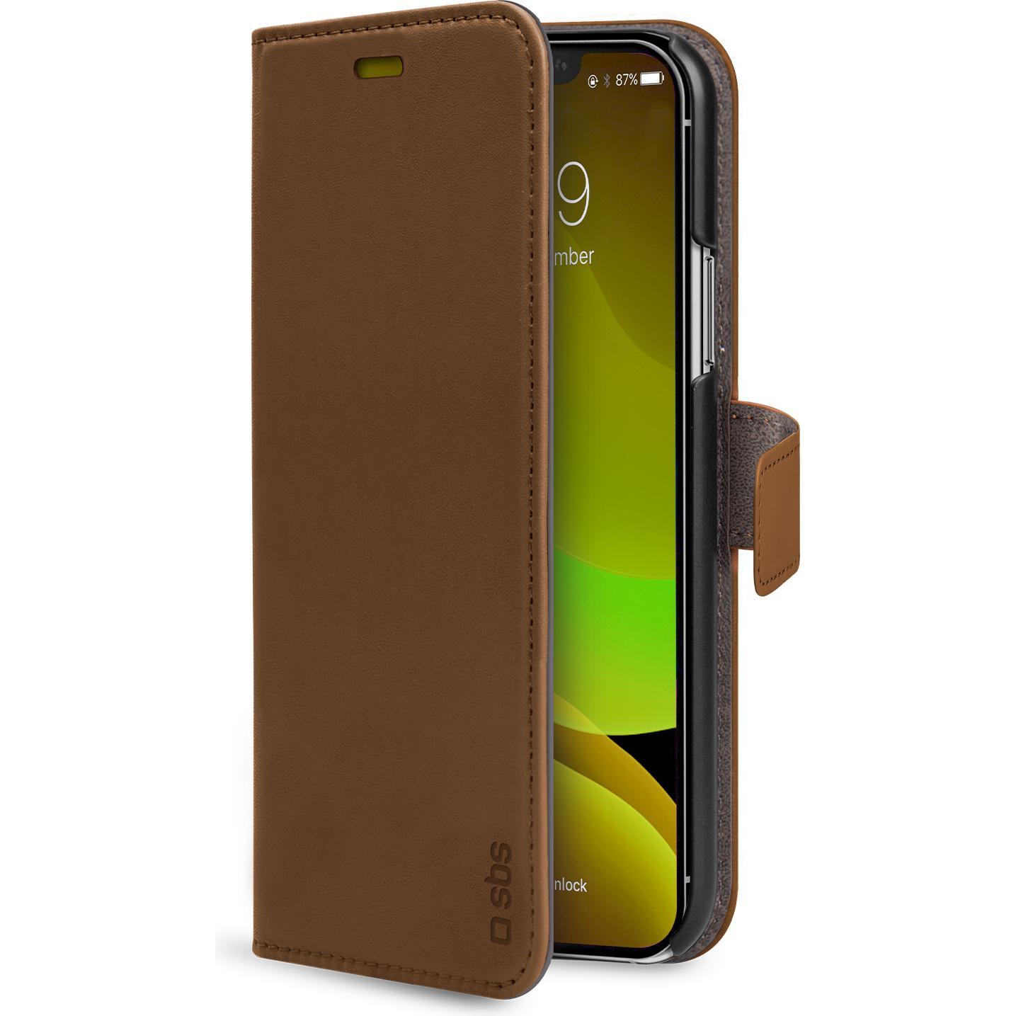 SBS Klapphülle (Apple iPhone 11 Pro), Smartphone Hülle, Braun