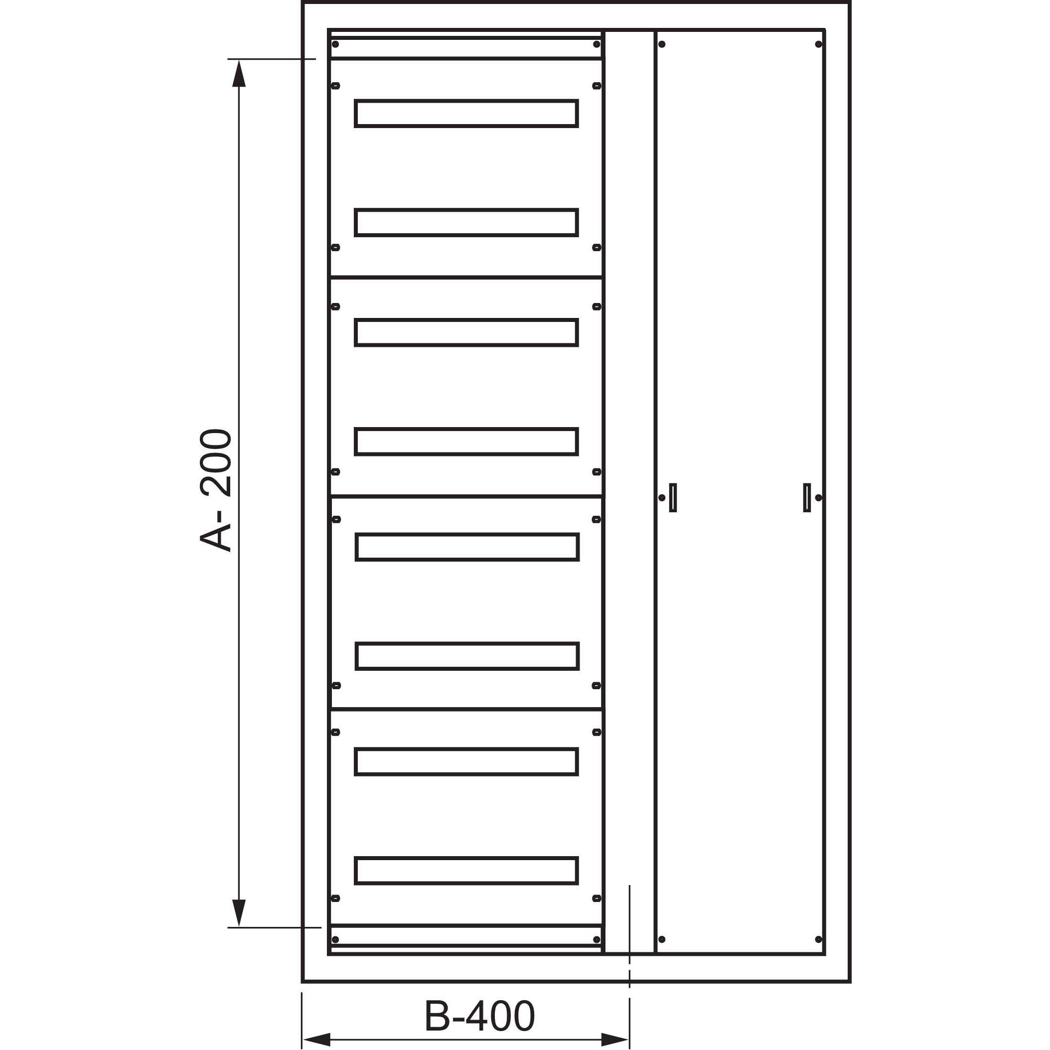 Thumbnail - Schneider Electric Abdeckplatte SF/SM 50x800mm verstellb. NSYAD, Serverschrank Zubehör, Grau