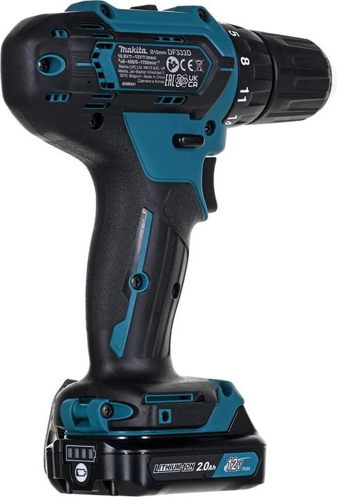 Actual product image Makita Cordless drill driver DF333DWAE 10.8V 2x2.0Ah (Rechargeable battery operated)