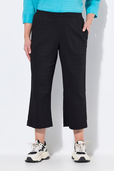 Immagine prodotto Ulla Popken Pantaloni a 7/8 modello Ruby con ginocchio preformato, taglio della gamba dritto e cintura elastica (42)
