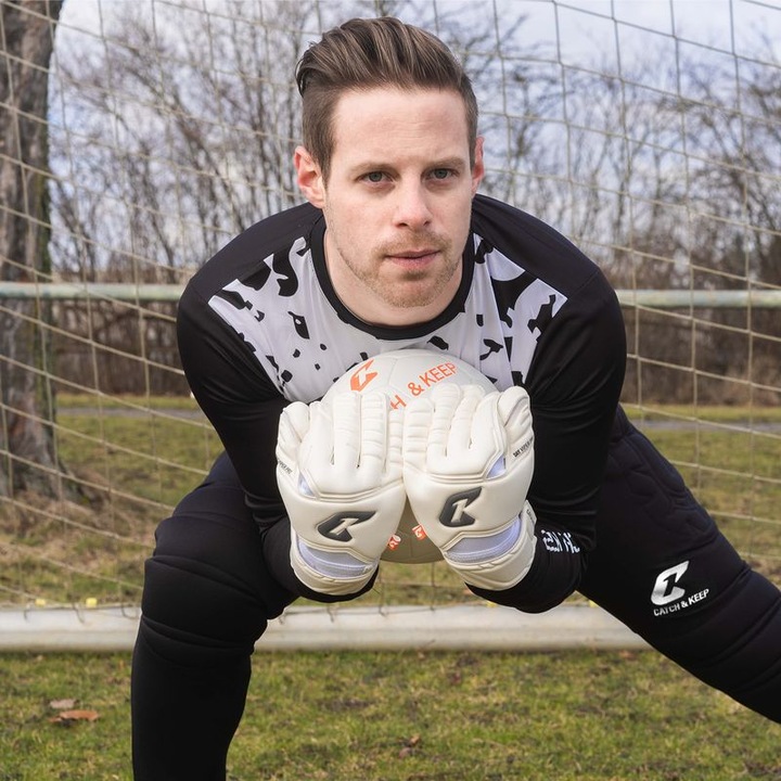Produktbild Catch & Keep Torwarthose Flight Protection Gr. M Schwarz Fussball Goalie Torwart Trainingshose (M)