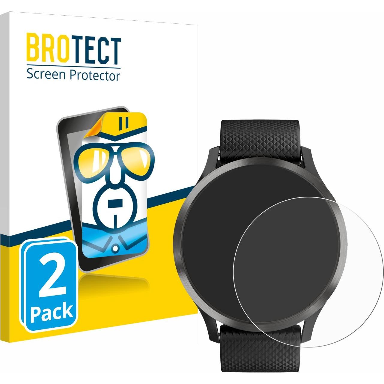 BROTECT Schutzfolie Displayschutz Klar, Smartwatch Schutzfolie, Transparent