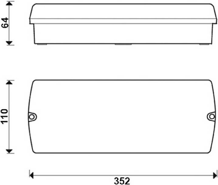 Actual product image B-Safety B STY LED escape route emergency lighting wall surface mounting exit, escape route, right, left