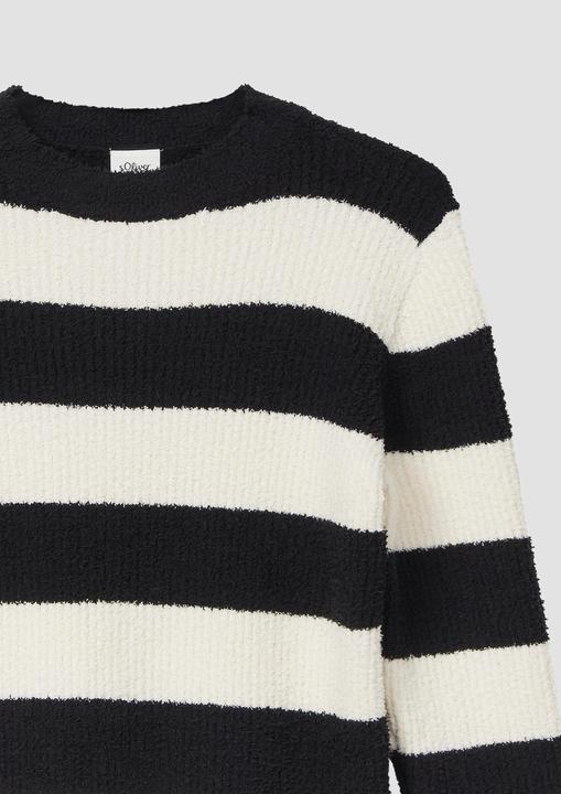 Actual product image S.Oliver Kleid Kurzes Strickkleid mit Streifen (134)