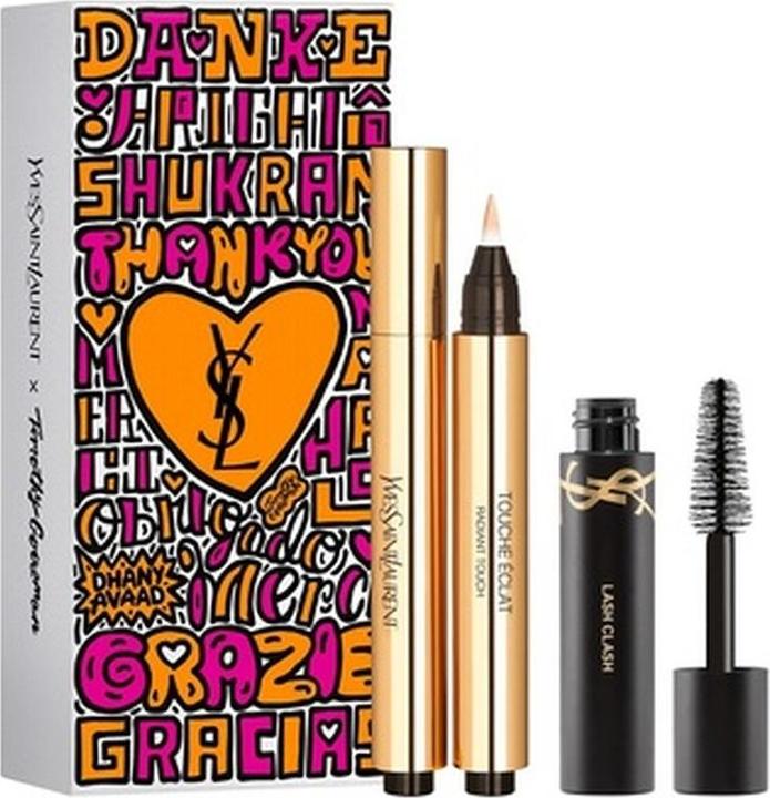 Actual product image Yves Saint Laurent Set Touche Eclat Le Stylo 02 + Mini Lash Clash (Make up set)