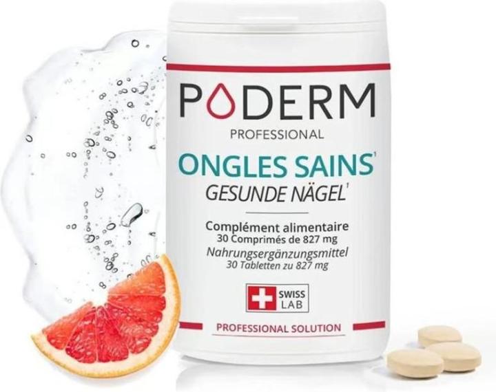 Produktbild Poderm Compléments Alimentaires Tablette (30 Stück, Tabletten, 40 g)