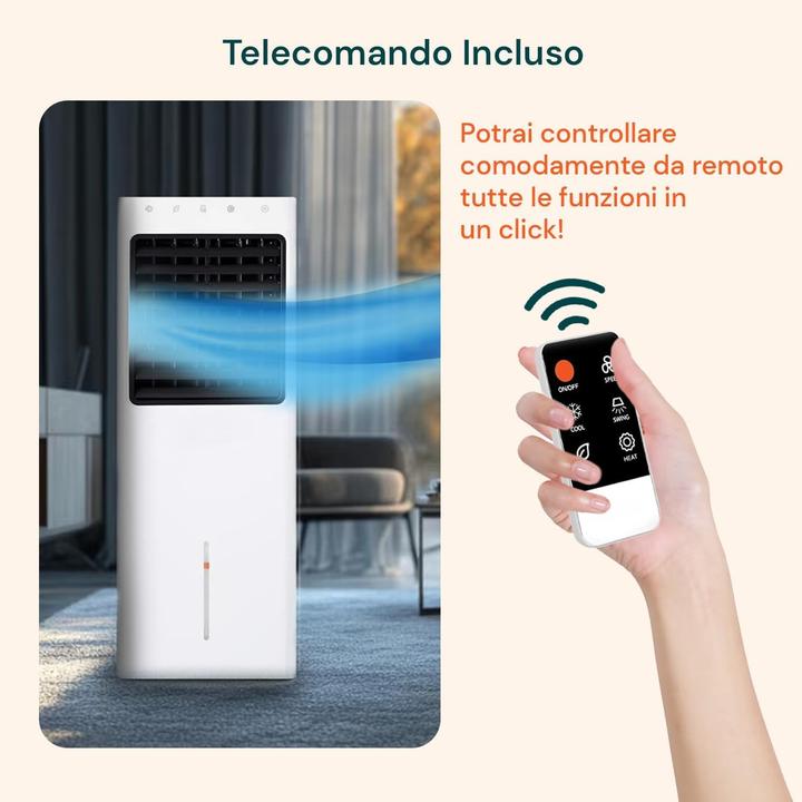 Produktbild Avilia Luchtkoeler mit Kalt-/Warmfunktion, 8-Liter-Tank, Fernbedienung, Touch-Control und Ionisator