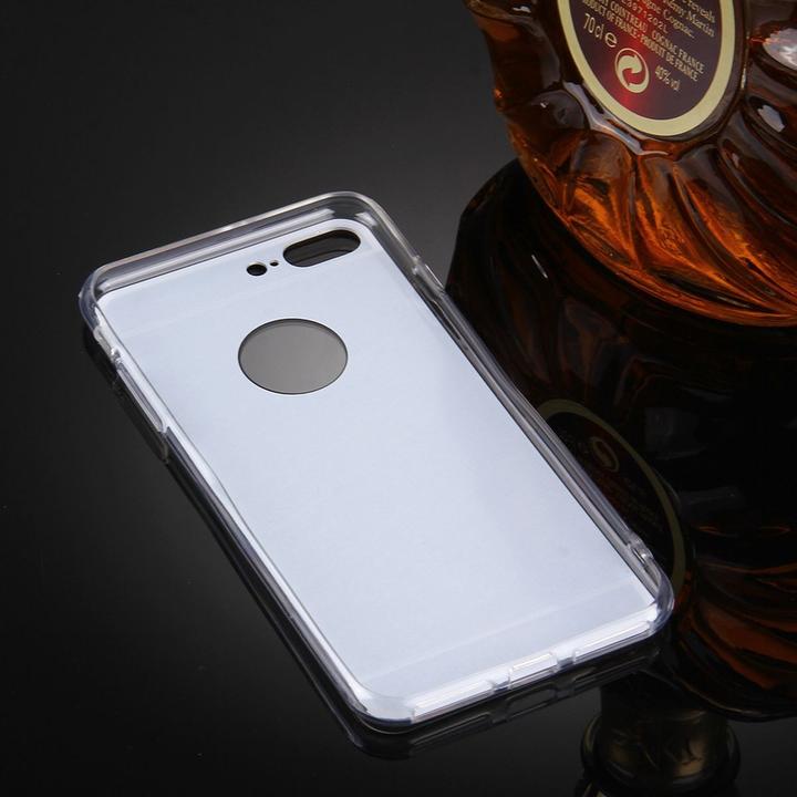 Actual product image König Design Apple iPhone 7 Plus Mobile Case Mirror Soft Case Protection Cover Silver (Apple iPhone 7 Plus)