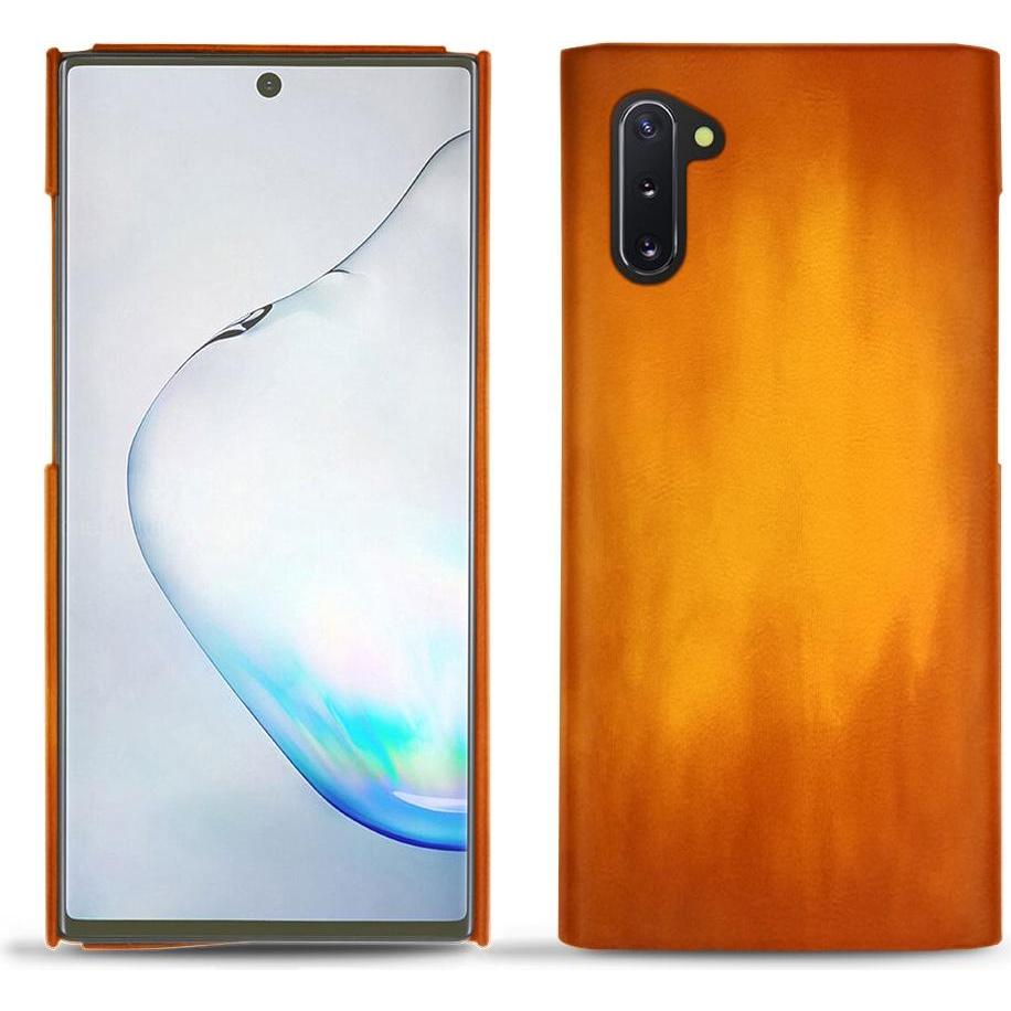 Noreve Lederschutzhülle (Samsung Galaxy Note 10), Smartphone Hülle, Orange