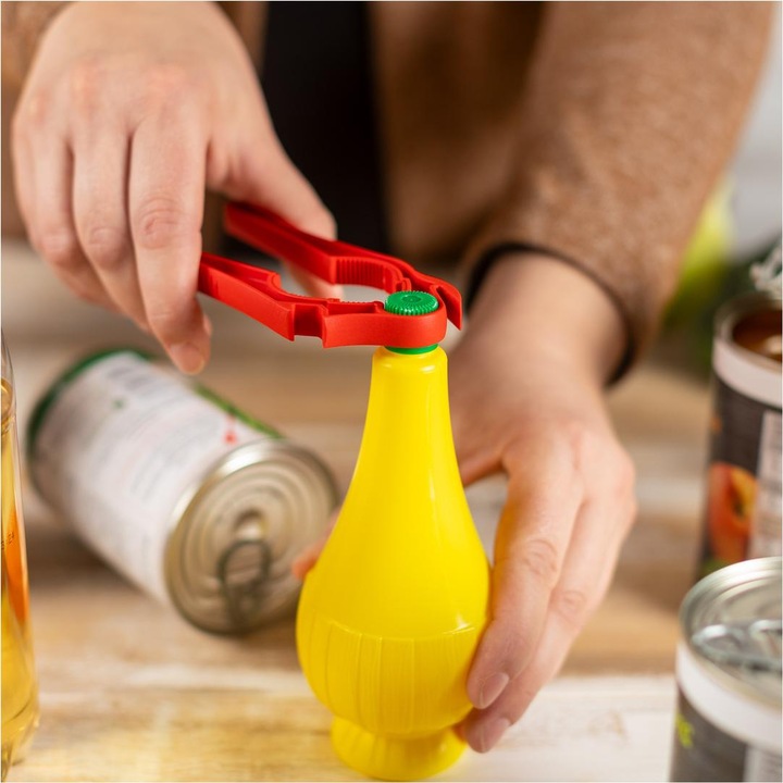 Immagine prodotto Kuhn Rikon 5-in-1 svizzero (Apribottiglie con coperchio in plastica)