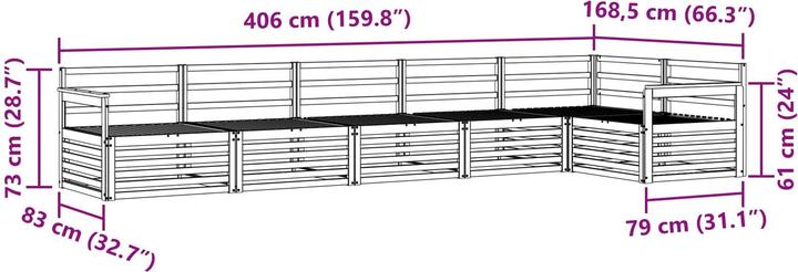 Produktbild vidaXL Outdoor-Sofa