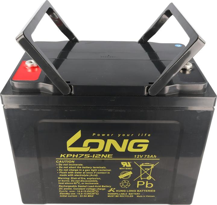 Produktbild Kung Long Akku KPH75-12NE mit M6 Innengewinde (75 Ah, 12 V)