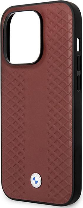 Produktbild BMW Etui BMHMP14L22RFGR iPhone 14 Pro 6,1" burgundowy/burgundy Leather Diamond Pattern MagSafe (Apple iPhone 14 Pro)