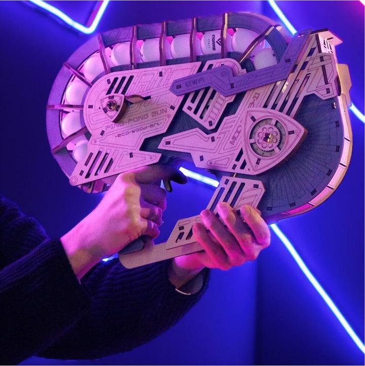 Immagine prodotto Eco Wood Art Pistola PING-PONG - Kit di costruzione in legno 3D