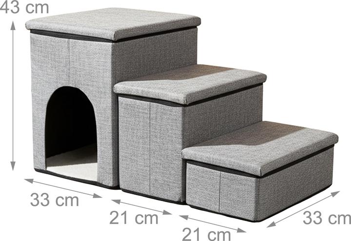 Actual product image Relaxdays dog steps (Cat, Dog, Foldable)
