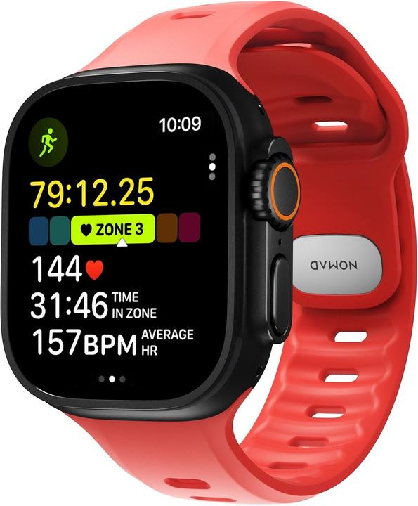Nomad Tempo Band 49mm Coral (49 mm, FKM-Fluorelastomer)
