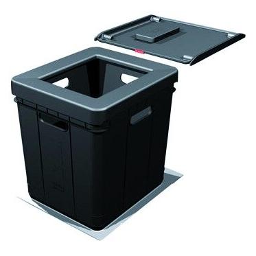 Franke Kehrichtsystem -Sorter Serie 350 für BLUM / GRASS / HETTICH, Abfalleimer, Schwarz
