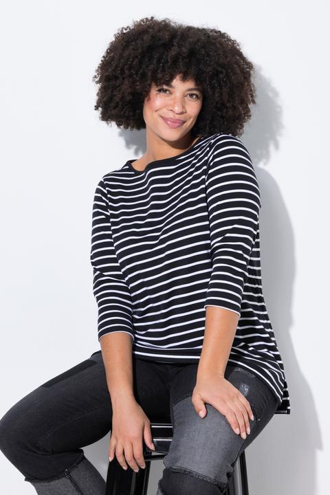 Produktbild Angel of Style T-Shirt, Classic Fit, Ringel, 3/4-Ärmel (46)