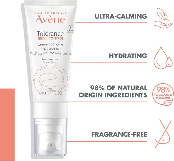 Actual product image Avène Tolérance Control soothing cream (40 ml, 24h cream)