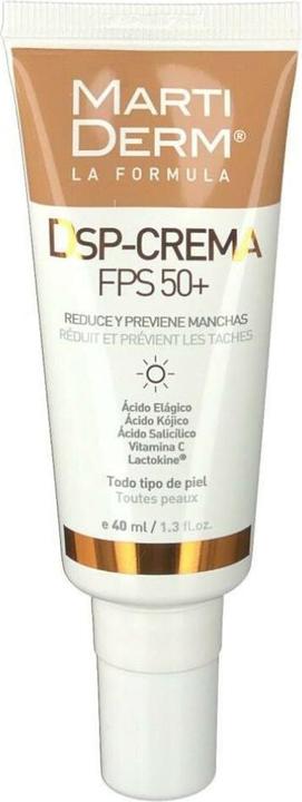 Actual product image Martiderm Pigment Zero DSP Cream SPF50+ (Suntan cream, SPF 50, 40 ml)