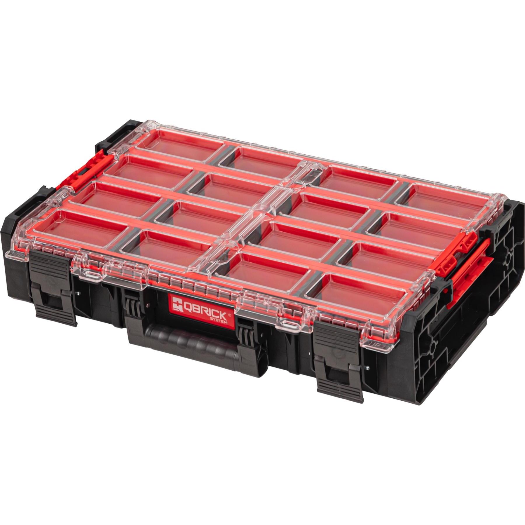 Qbrick, Sortimentskasten, Organizer mit extra langen Behältern
