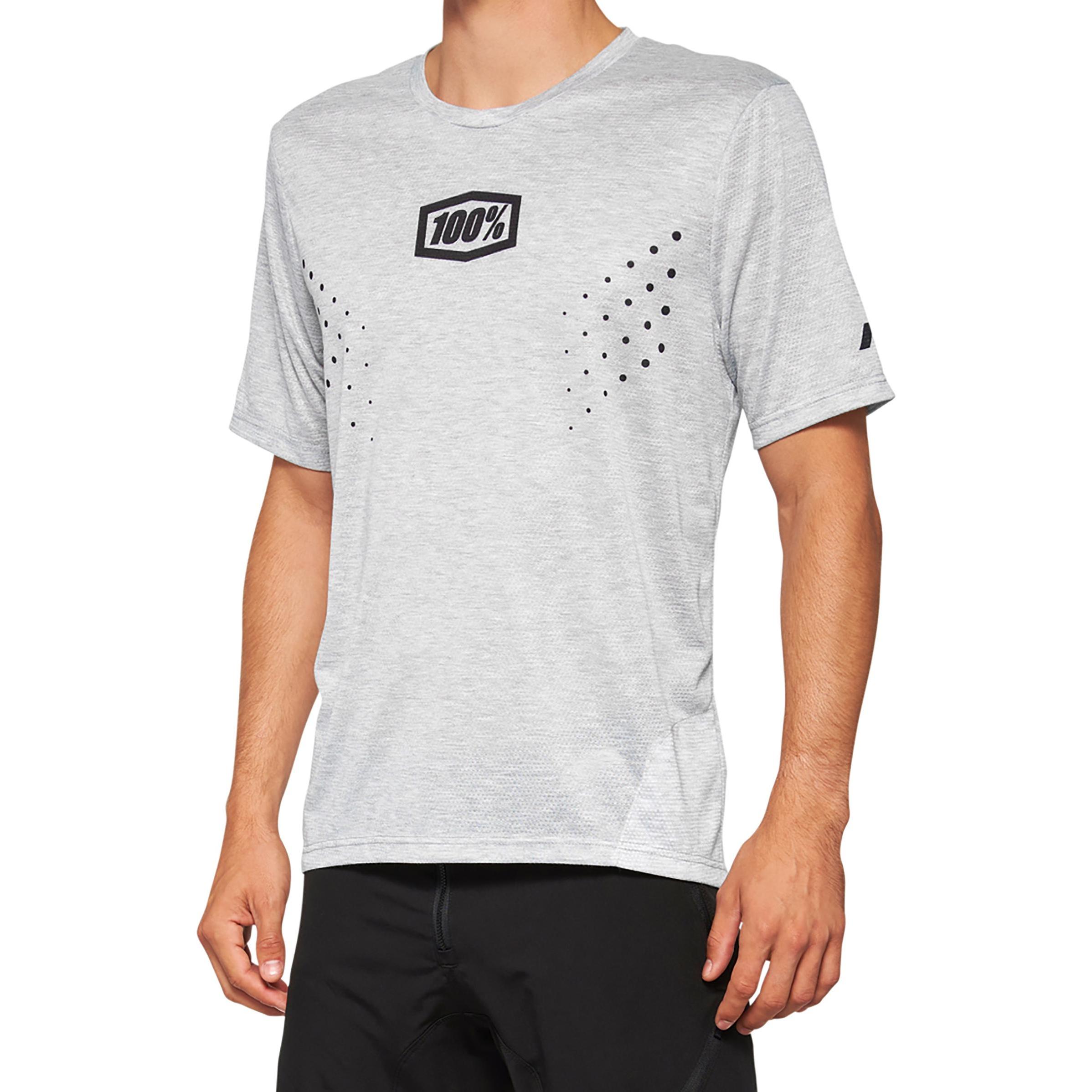 100%, Herren, Velotrikot, Airmatic Herren Biketrikot (S), Grau, S
