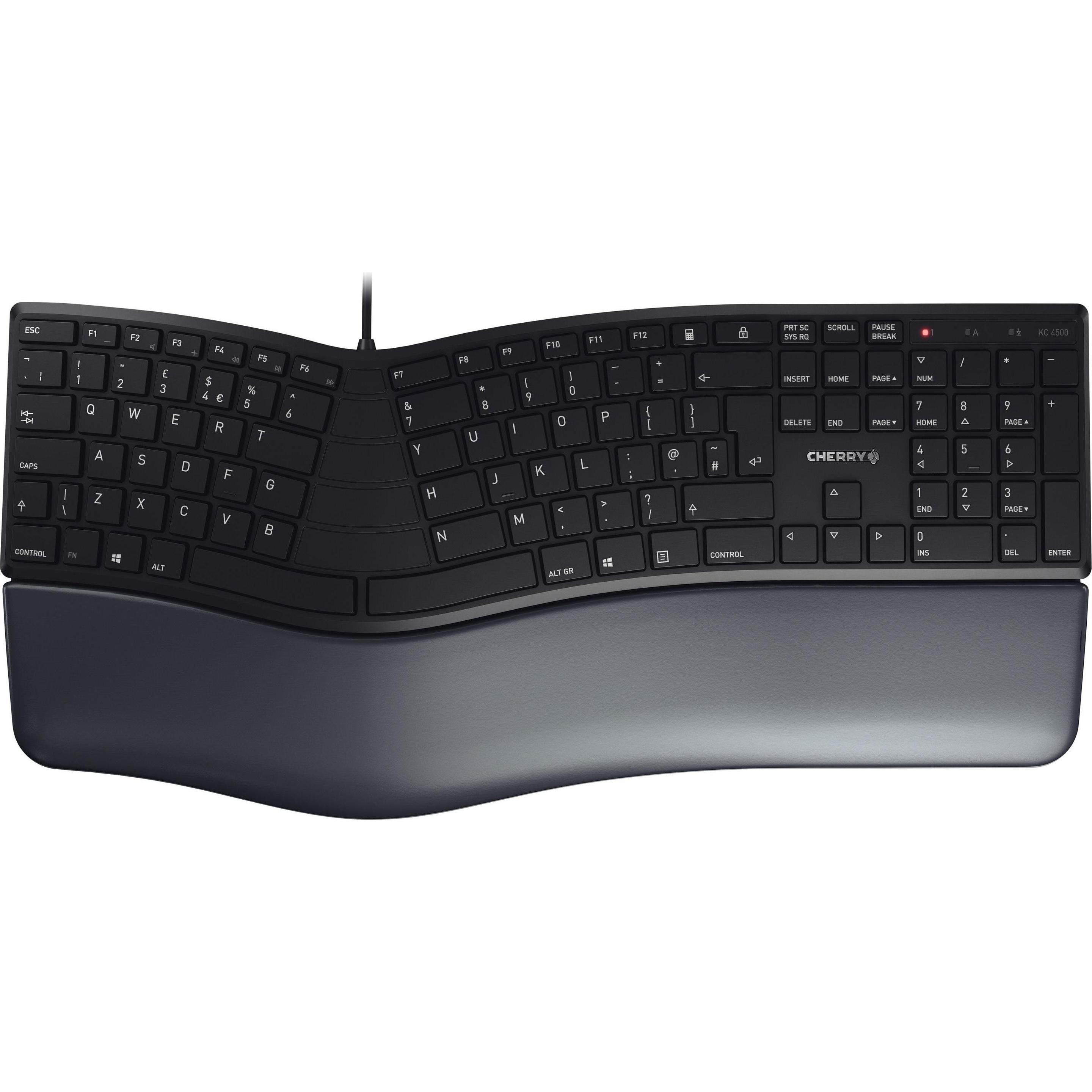 CHERRY KC 4500 (US, Kabelgebunden), Tastatur, Schwarz