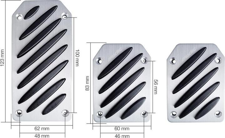 Produktbild Simoni Racing Pedalset Black Stripe