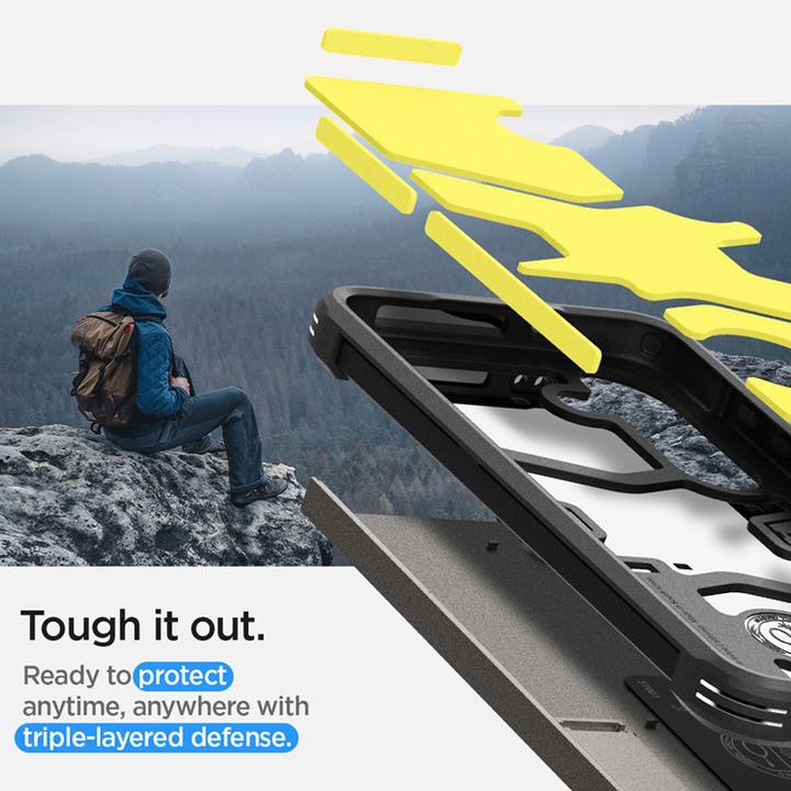 Actual product image Spigen Tough Armor S921 szary/gunmetal ACS07356 (Samsung Galaxy S24)
