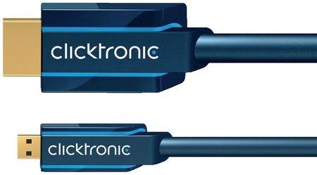 Image du produit clicktronic micro HDMI (Typ D) — HDMI (Typ A) (2 m, HDMI, 1.4)