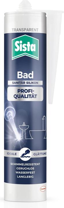 Produktbild Sista Bad Profi-Qualität Silikon transparent 280g (0.46 kg, Transparent, 280 ml)