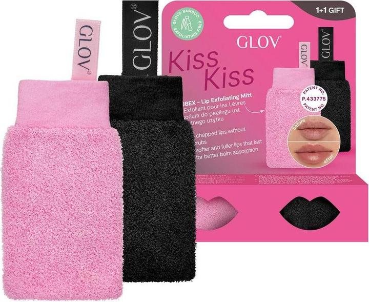 Actual product image Glov Set Velvet Lips & Ever Clear Skin Scrubex Lip Exfoliating Glove + Ultrasoft Reusable Heaart