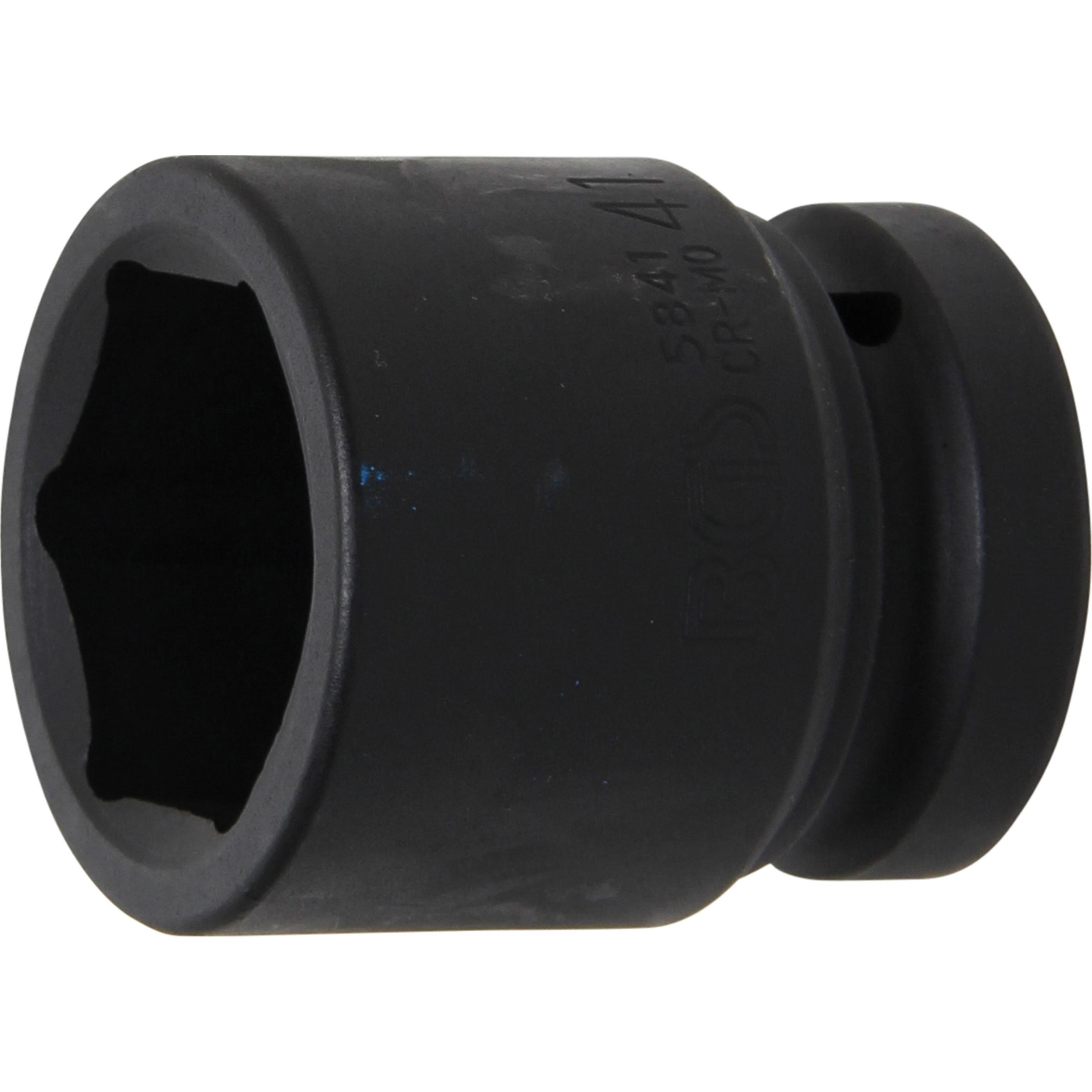 BGS, Steckschlüssel + Stecknuss, Kraft-Steckschlüssel-Einsatz Sechskant Antrieb Innenvierkant 25 mm (1") SW 41 mm (41 mm...