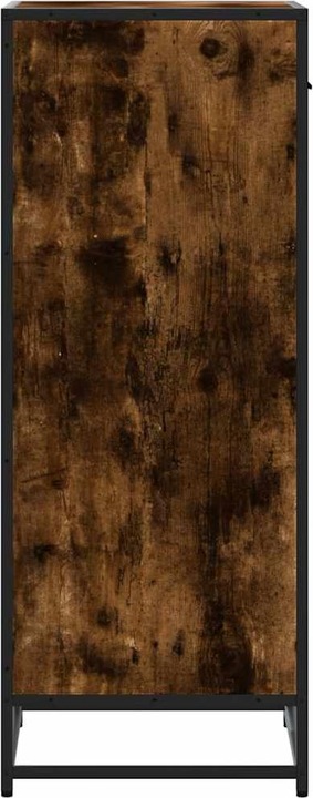 Productafbeelding VidaXL Eiken schoenenrek gerookt 48x38x97,5 cm materiaal op houtbasis
