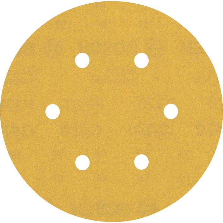 Actual product image Bosch Professional Zubehör EXPERT C470 Sanding paper with 6 holes for random orbital sander, 150 mm, G 320, 50 pcs. (320)