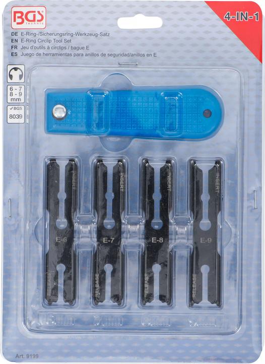 Actual product image BGS E-Ring Circlip Tool Set "4-IN-1"