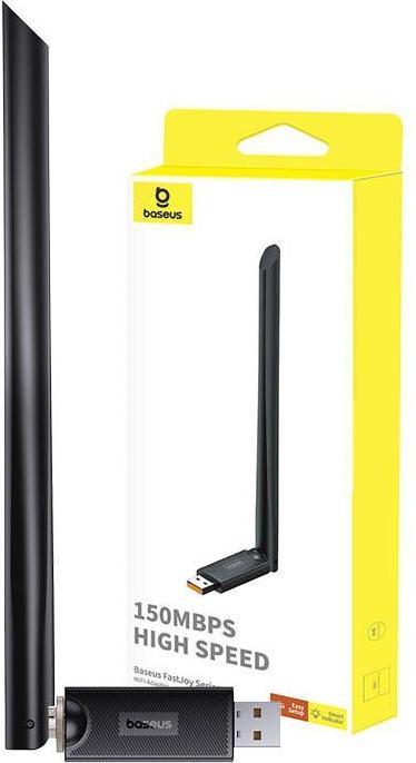 Produktbild Baseus FastJoy adapter Wi-Fi, 150Mbps (black) (USB)