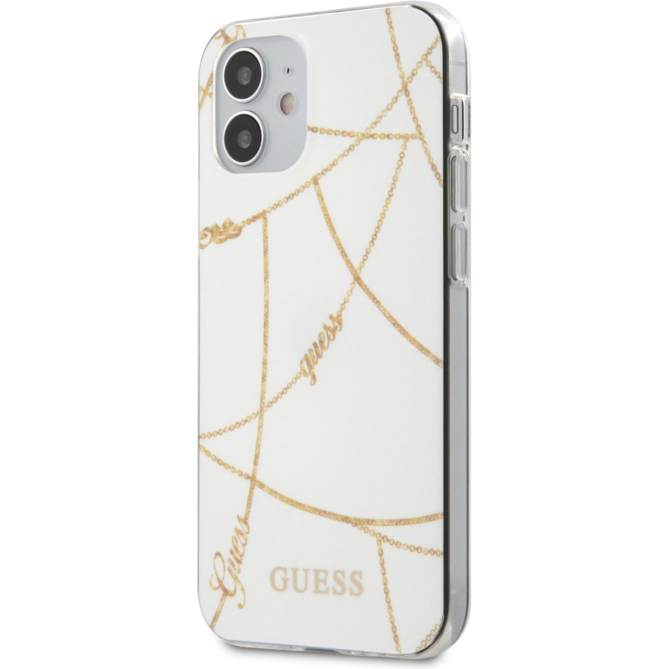 Guess Case (Apple iPhone 12 mini), Smartphone Hülle, Weiss