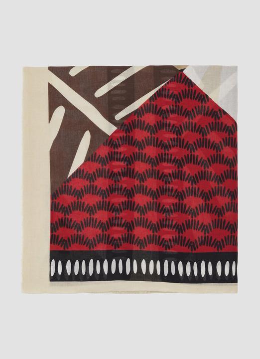 Actual product image S.Oliver Tuch Tuch mit All-over-Print und Fransen