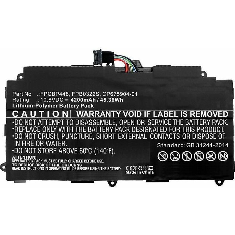 CoreParts Laptop Battery for Fujitsu (4200 mAh), Notebook Akku, Schwarz
